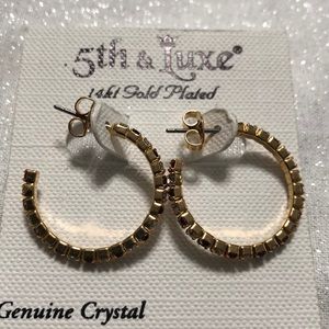 5th&Luxe 14 kit gold plated earrings